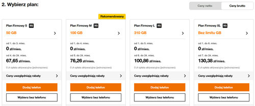 Oferta dla firm Orange