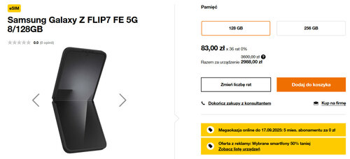 Samsung Galaxy Z Flip7 FE