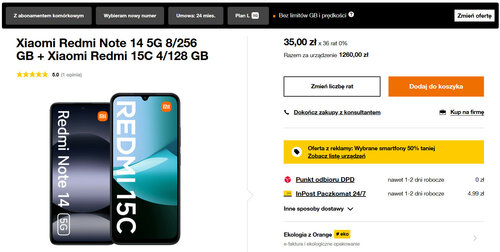 Xiaomi Redmi Note 14 5G i Xiaomi Redmi 15C