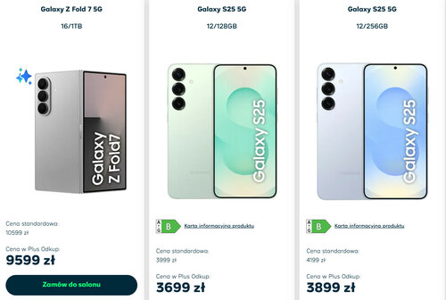 Samsung Galaxy Z Fold7 i Samsung Galaxy S25