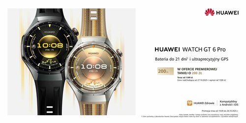 HUAWEI WATCH GT 6 Pro oferta premierowa