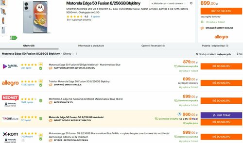 Motorola Edge 50 Fusion