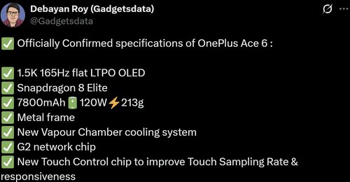 OnePlus Ace 6