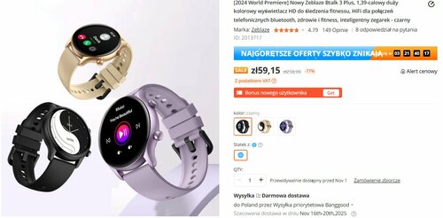 Zeblaze Btalk 3 Plus / fot. producenta