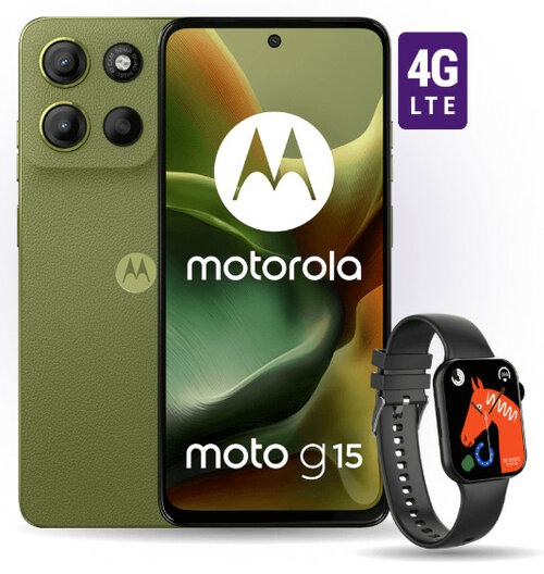 Motorola Moto G15 i Maxcom Watch FW26 Oxygen