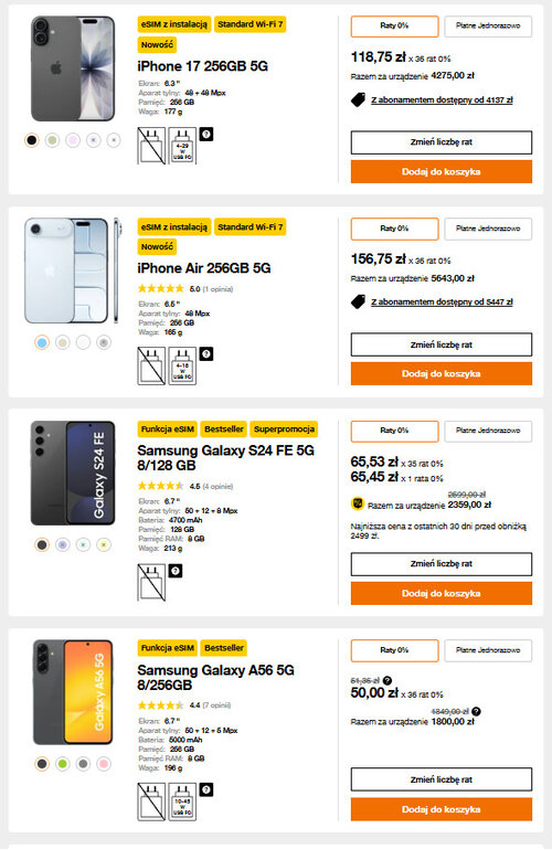 bestsellery Orange grudzień 2025