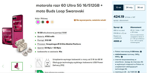 Motorola Razr 60 Ultra