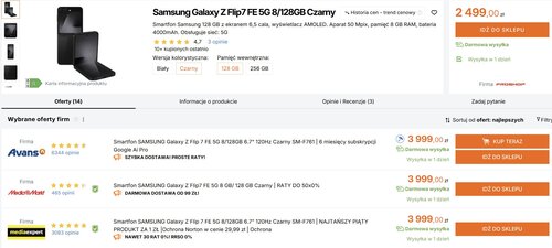 Samsung Galaxy Z Flip7 FE