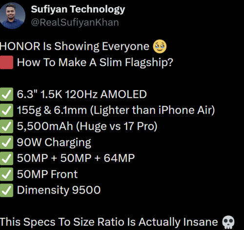 Honor Magic 8 Pro Air