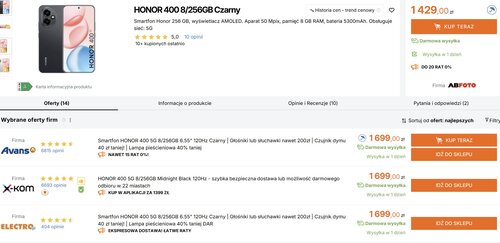 Honor 400
