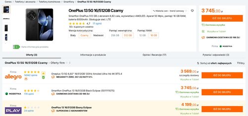 OnePlus 13 Ceneo