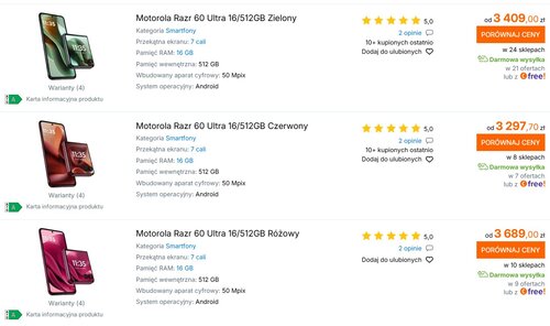 motorola razr 60 ultra Ceneo