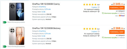 Polskie ceny OnePlusa 13R