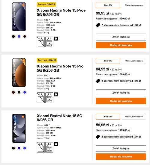 Redmi Note 15 Pro+, Redmi Note 15 Pro, Redmi Note 15 5G