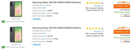 Samsung Galaxy A56 5G Ceneo