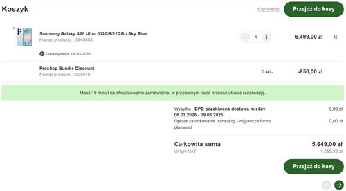 Samsung Galaxy S26 Ultra promocja