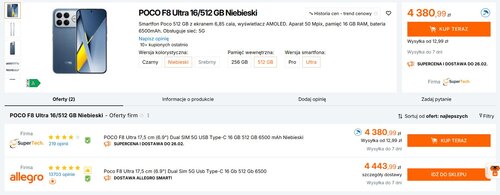 POCO F8 Ultra 16/512 GB Ceneo