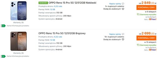 OPPO Reno 15 Pro Ceneo