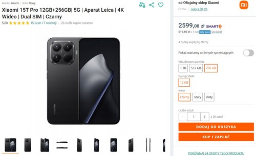 Xiaomi 15T Pro promocja Allegro