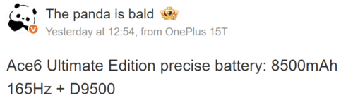 OnePlus Ace6 Ultimate Edition