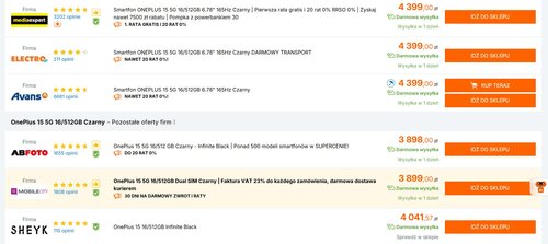 OnePlus 15 Ceneo