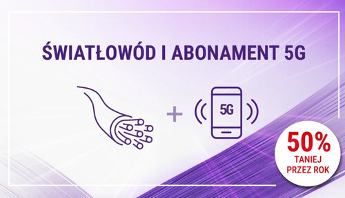 Play światłowód + abonament 5G