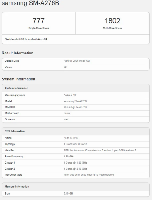 Samsung Galaxy A27 5G