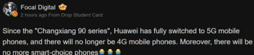 Huawei rezygnuje ze smartfonów bez 5G
