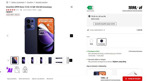OPPO Reno 13 promocja Media Markt