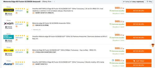 Motorola Edge 60 Fusion Ceneo