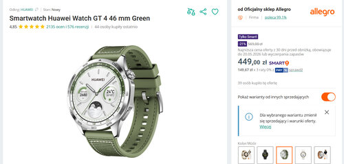 Huawei Watch GT 4 promocja