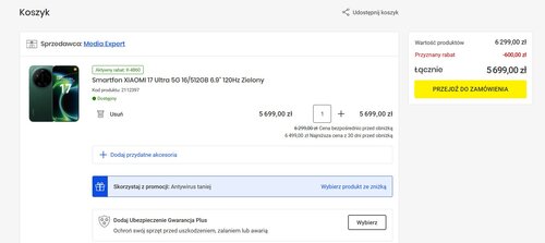 Xiaomi 17 Ultra w promocji Media Expert z naliczonym rabatem