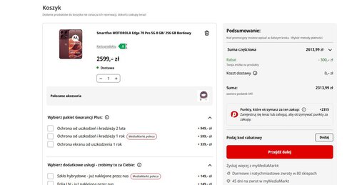 Motorola Edge 70 Pro: cena w promocji z rabatem