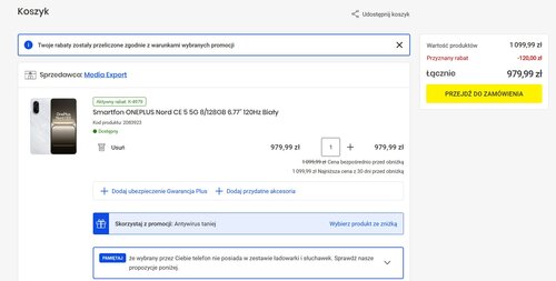 OnePlus Nord CE 5 5G w promocji Media Expert