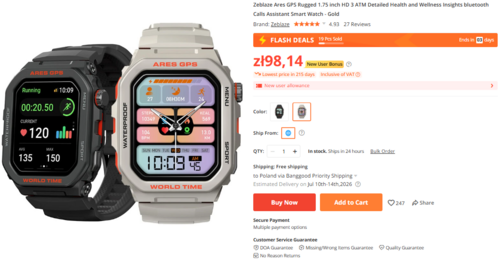 Zeblaze Ares GPS