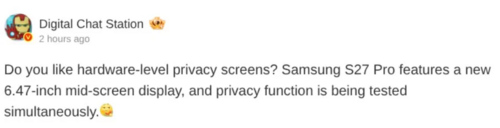 Samsung Galaxy S27 Pro