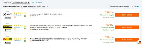 Motorola Moto G86 5G: promocja na dobry telefon za 799 złotych