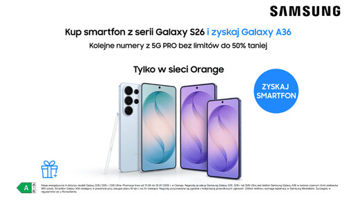 Samsung Galaxy S26 z Samsungiem Galaxy A36 gratis