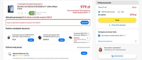 vivo V60 Lite 5G w promocji RTV EURO AGD