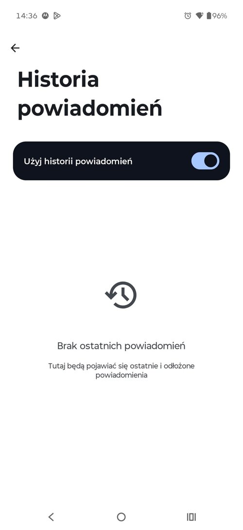 Historia powiadomień na telefonie z Androidem