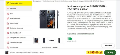 Motorola Signature kosztuje teraz 3485 złotych