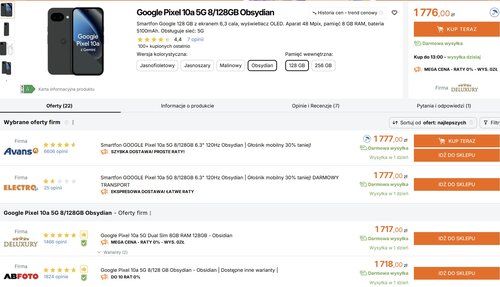Google Pixel 10a