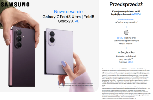 Promocja na smartfony Samsung Galaxy Z
