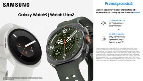 Promocja na nowe smartwatche Samsung