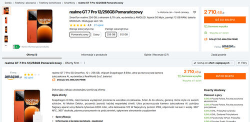 realme GT 7 Pro 12/256 GB