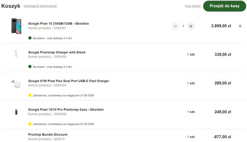 Google Pixel 10 z gratisami w dobrej cenie