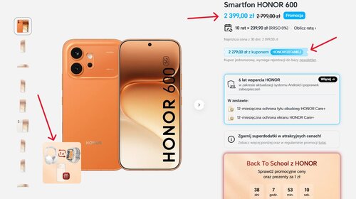 Honor 600 w promocji producenta