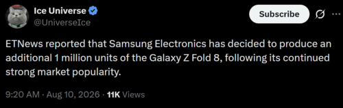 Samsung Galaxy Z Fold8