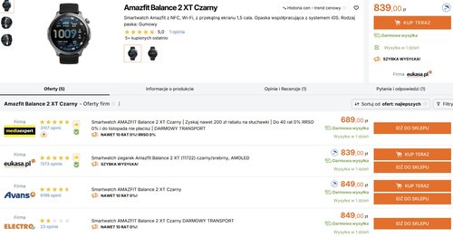 Amazfit Balance 2 XT