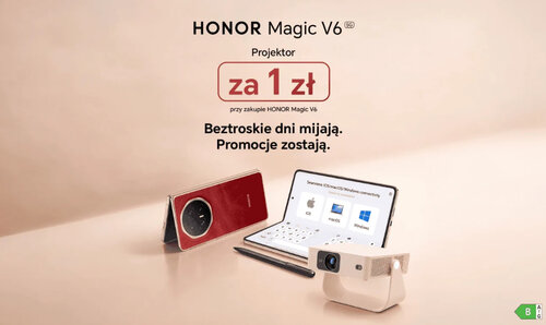 Honor Magic V6 + projekto za 1 zł